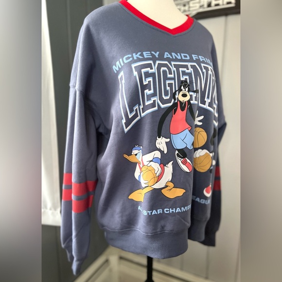 Disney Mickey and Friends Legends V-neck Crewneck - Picture 2 of 3